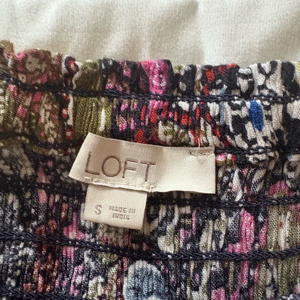 LOFT Multicolor A-Line Skirt - Picture 2 of 4